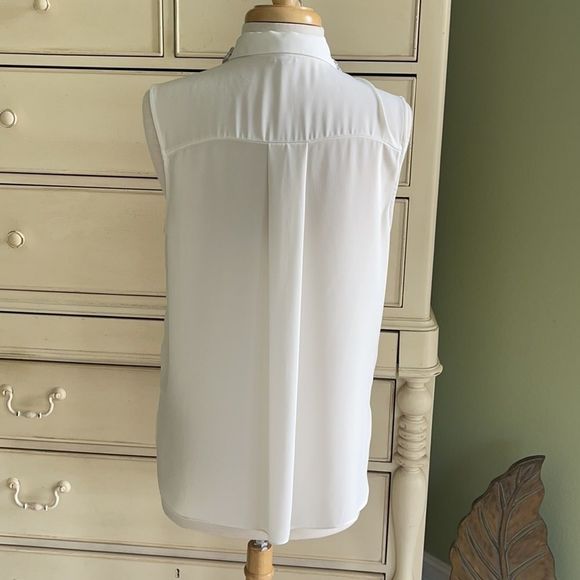 River Island sleeveless Button up Blouse SZ UK14 - Picture 4 of 6